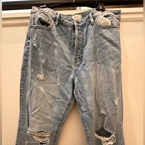 Bohme distressed straight leg, never worn